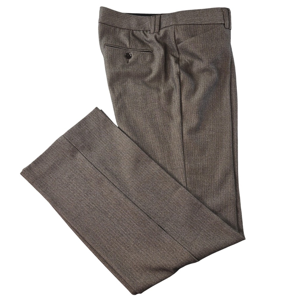Express Editor Pants Womens‎ 10R Brown Twill Dress Pants Lined Pockets